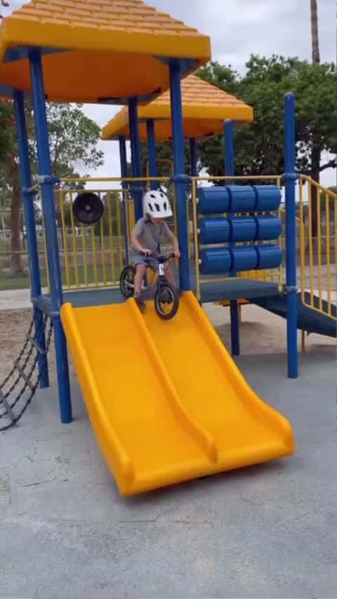 Cover for Fearless 4-year-old conquers the playground on a balance bike!  #playgroundadventures  #balancebike_093 (2)