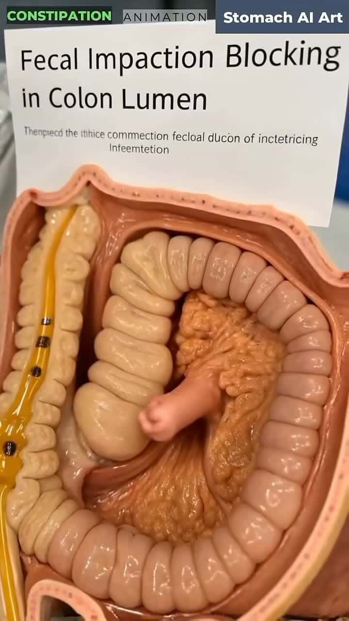 Cover for How Constipation Blocks the Colon Lumen | Human Anatomy | Digestive System | Stomach AI Art | 03#GutHealthMatters #ConstipationAwareness #MicrobiomeBalance #HiddenHealthRisks #DoctorExplains