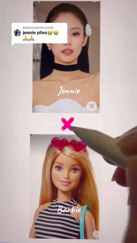 Cover for Membalas jennie  Jennie x Barbie   Another version Barbie Jennie  Do you want thi 06661 #trendingscoopz