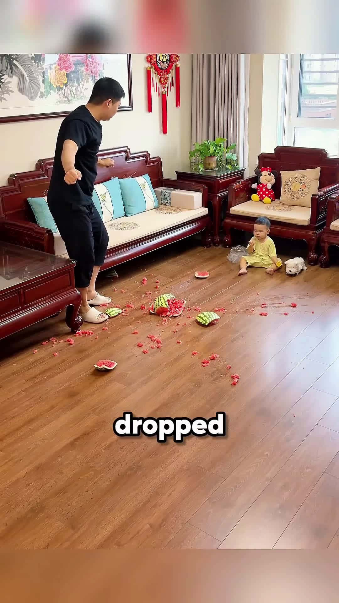 Cover for Dad’s Genius Plan… But His Poor Son Took the Blame 😢🍉
