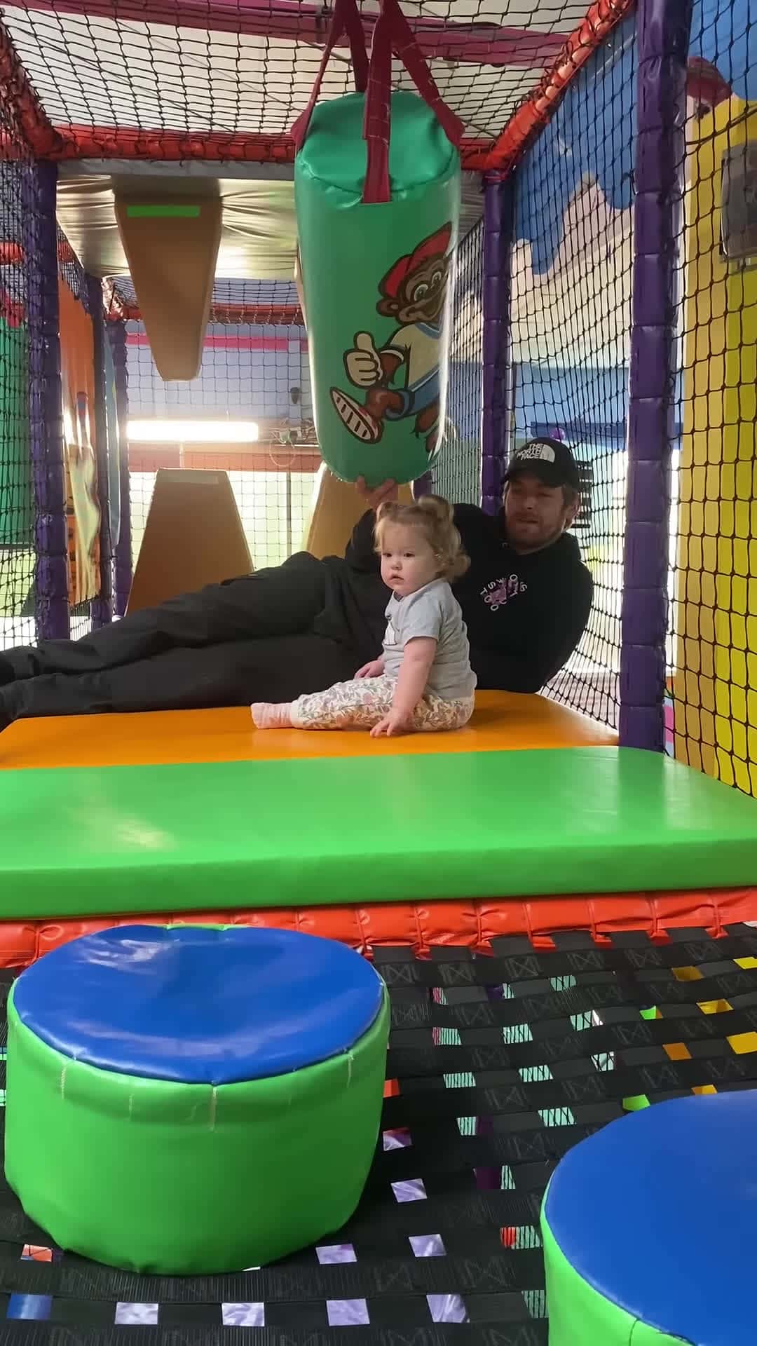 Cover for #FirstVideoChallenge Toddlers First Steps Interrupted by Fathers Playful Antics.