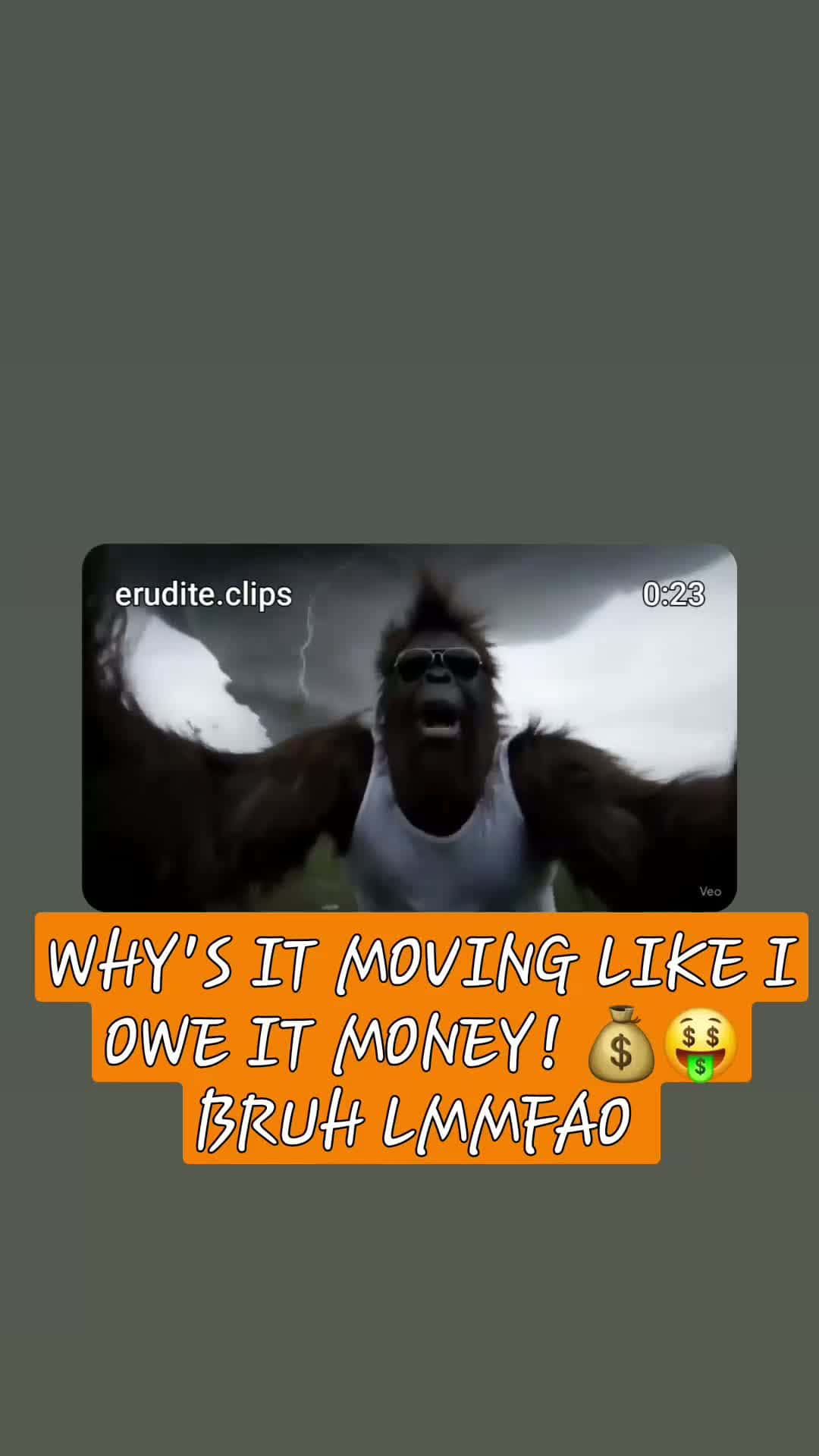 Cover for LMMFAO, THAT'S WHAT MOTHER NATURE LOOKS LIKE ON PRE-WORKOUT!🌪️🦧 😂#BIGFOOTVLOGS #BigfootVSTornado#WhysitmovinglikeIoweitmoney 