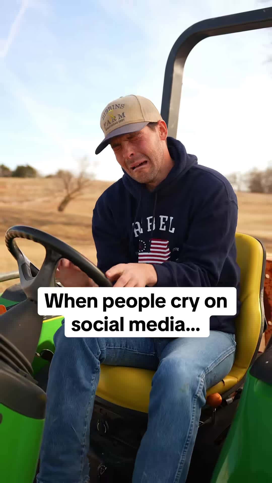 Cover for It really is crazy to cry on social media 😂