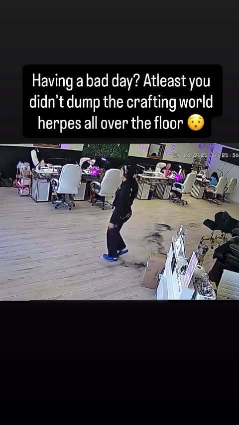 Cover for Having a bad day? Atleast you didn't dump the crafting world herpes all over the floor#UnpopularOpinion #CaughtOnCamera