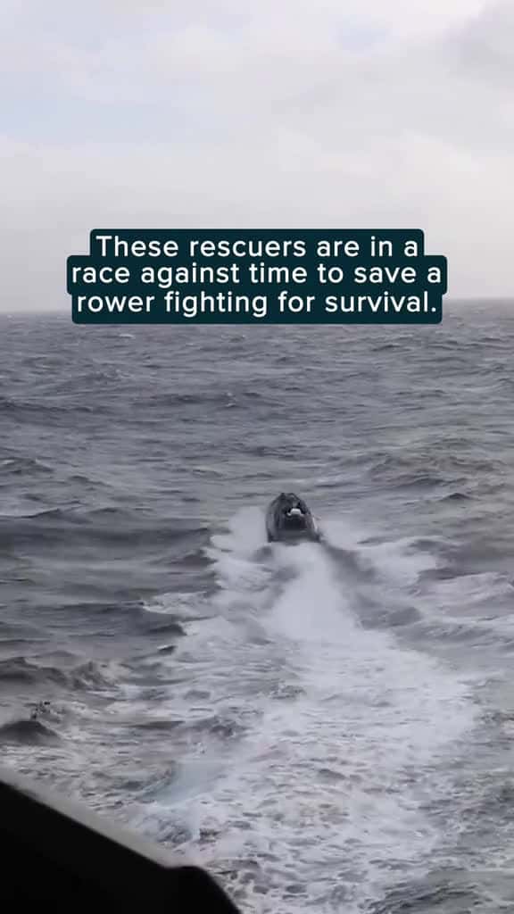 Cover for Alone in the storm this rower thought he wouldn t make it. Then a team of heroes came to t 69546 #nicevideo