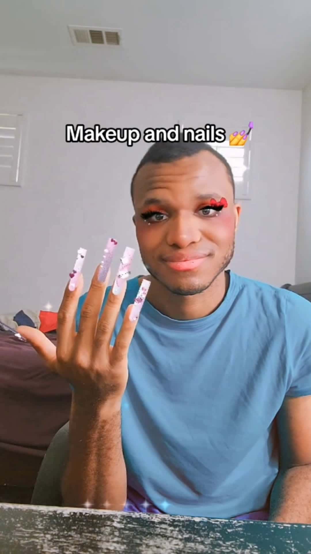 Cover for Makeup and nails 💅 #fyp #viral #makeup #nails 