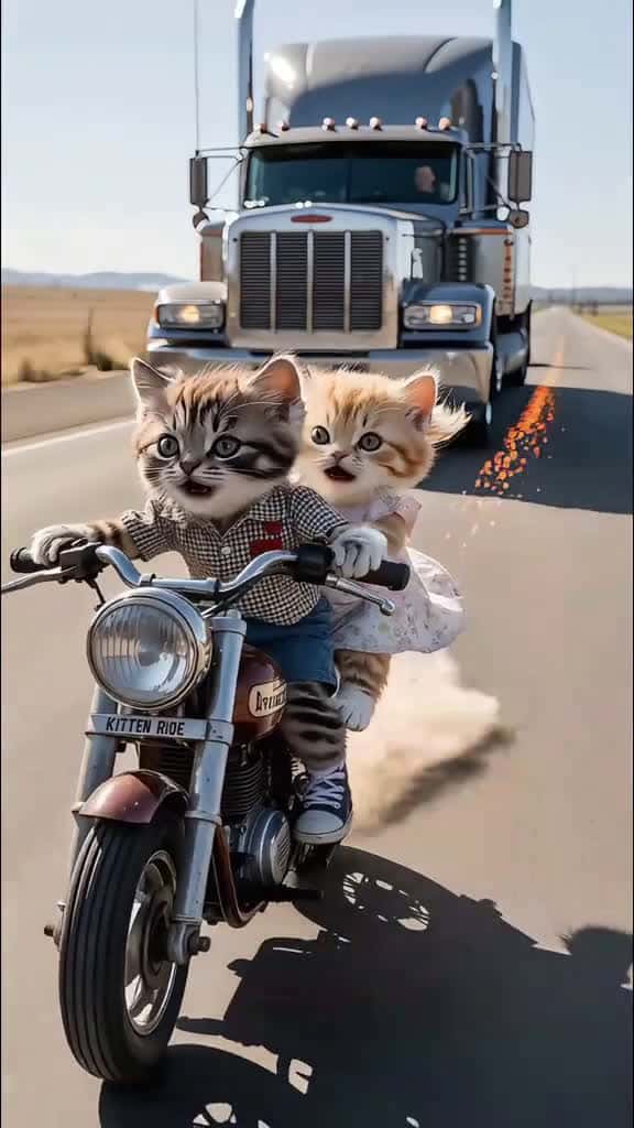 Cover for Whiskers Jr. Works Hard To Save His Sister After A Motorcycle Crash!!!🙀🐾 🏍️  #cat #ai #kitten #motorcycle #crash #work #job #doctor #fyp #brother #sister #cute #catsoftiktok  created by Meow Meow AI with Sienna Vale’s original ...