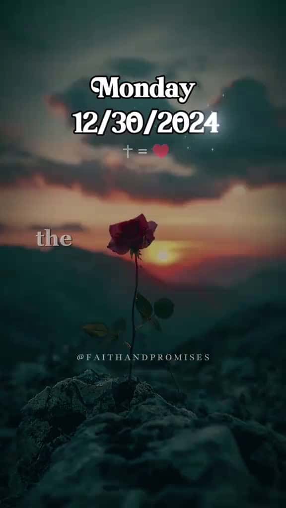 Cover for Lord today is Monday December 30th the last Monday of the year glorytogod jesus goodmornin 90238 #nicevideo