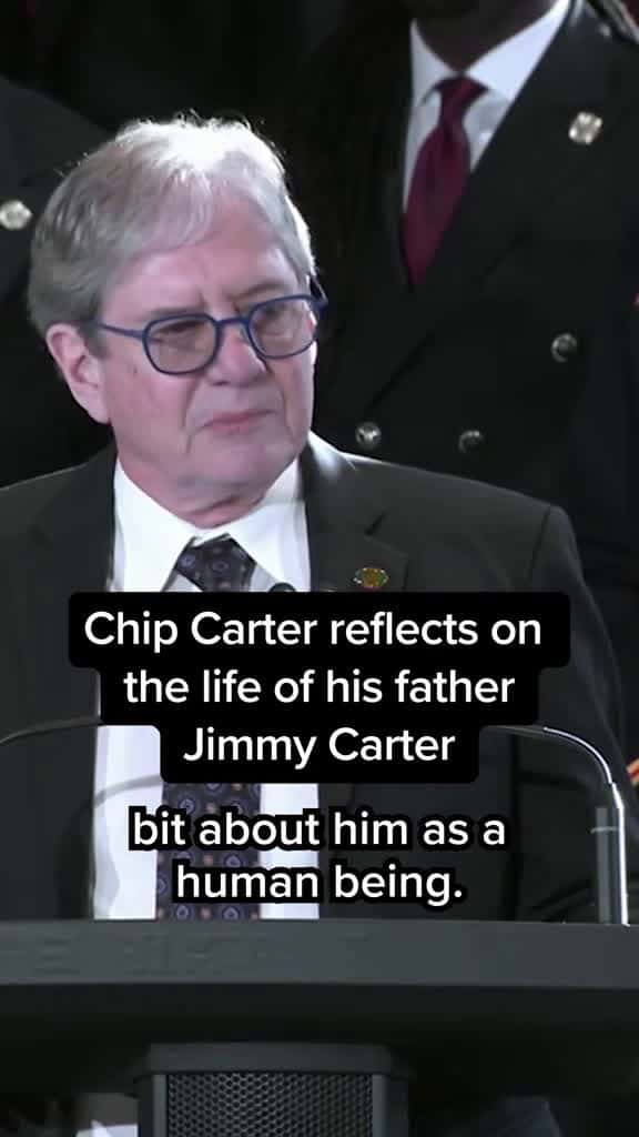 Cover for Chip Carter the son of former President Jimmy Carter reflected on his father s life during 31438 #us