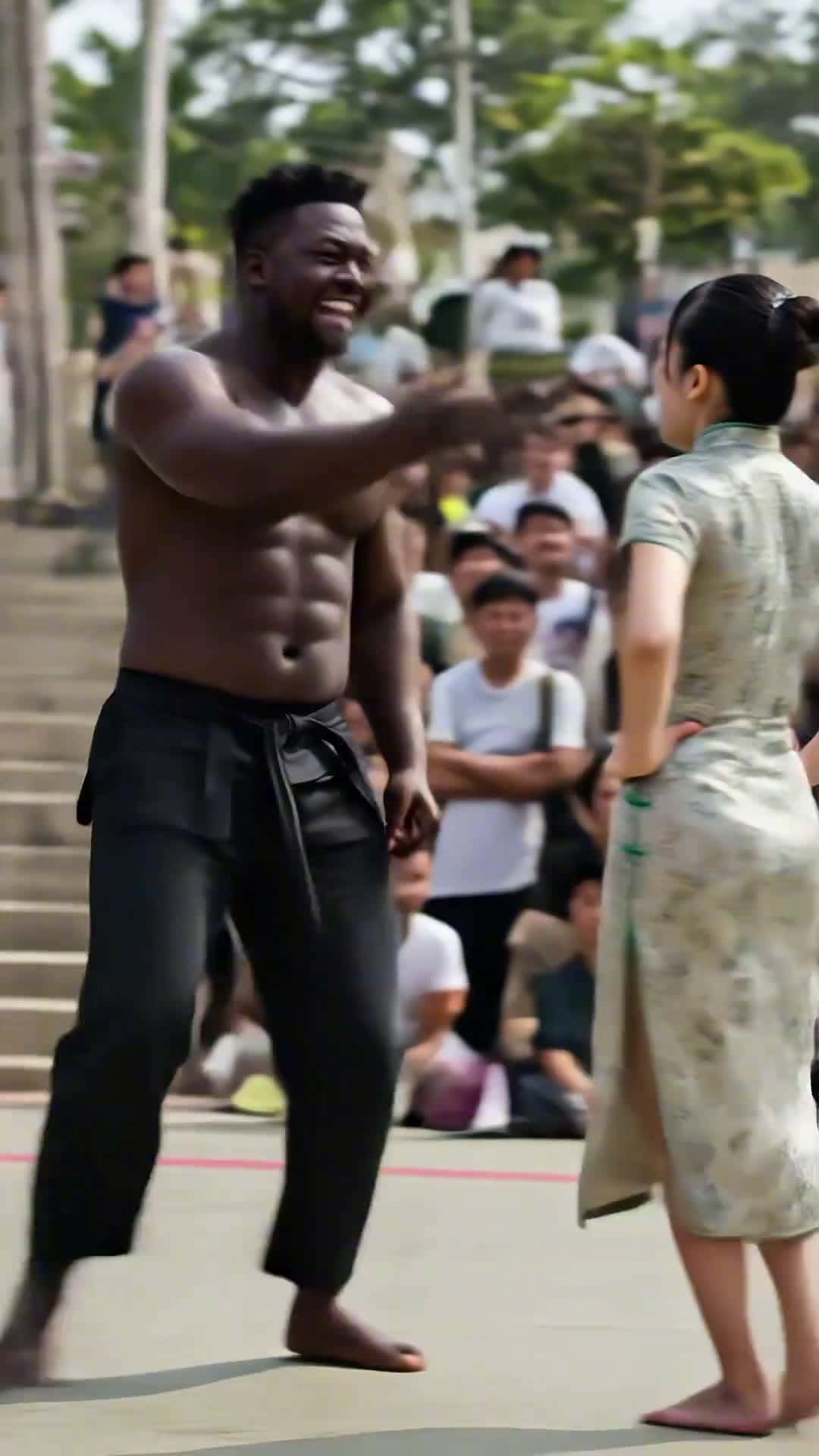 Cover for Watch AI Human Tornado in action! Insane martial arts skills #KungFuStyle#MartialArtsMagic#AI#Fight#Shorts#Viral