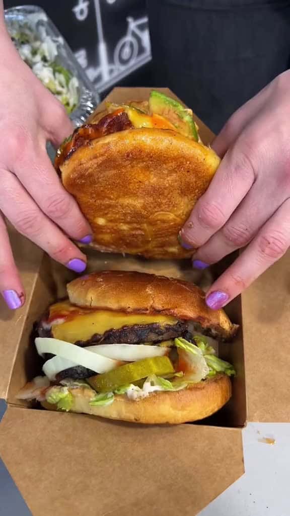 Cover for Come for the HALAL stay for all of our delicious BURGERS AND SANDWICHES HALALBROSGRILL NYC 07563 #shortvideos
