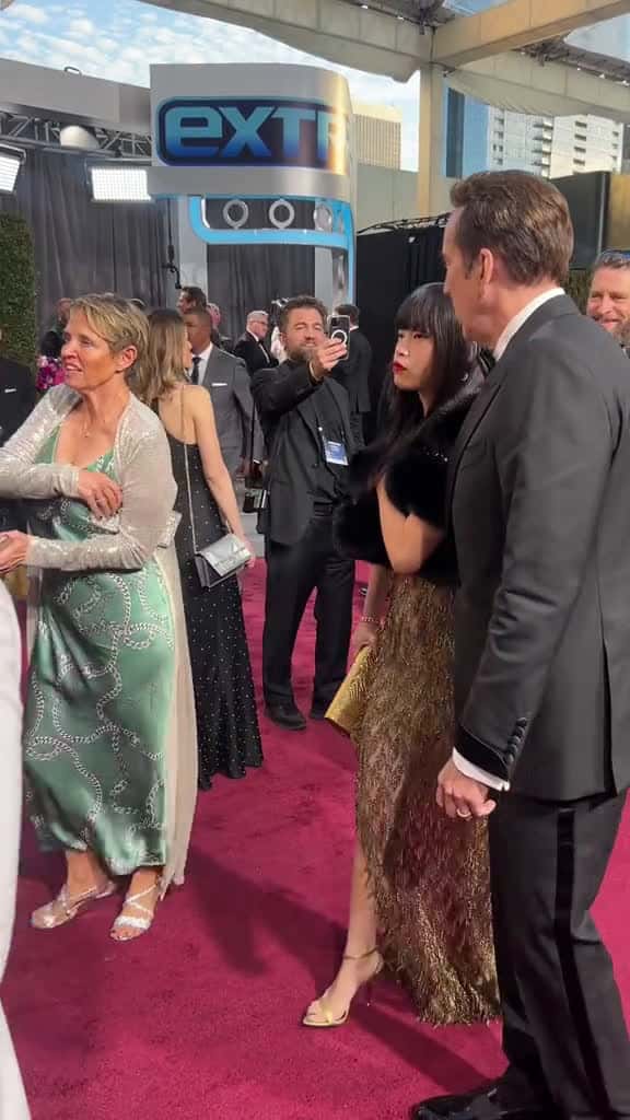 Cover for Nicolas Cage wife Riko Shibata walk the red carpet at the Golden Globes nicolascage golden 03306 #trendingscoopz