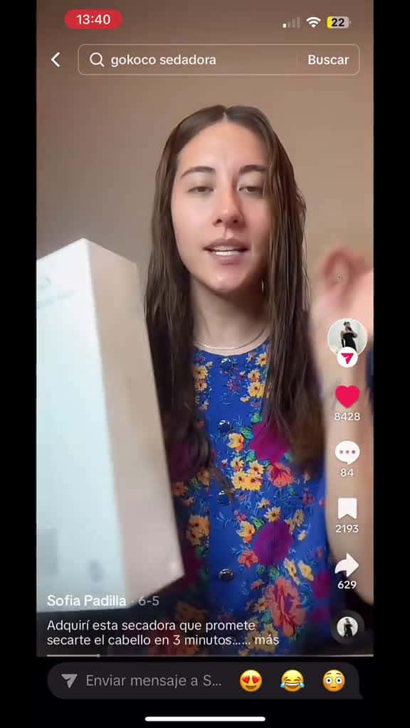 Cover for Si Sofia Padilla dice que esta secadora seca el pelo en 3 min yo le creo. La seca 86822 #shortvideosscoopz