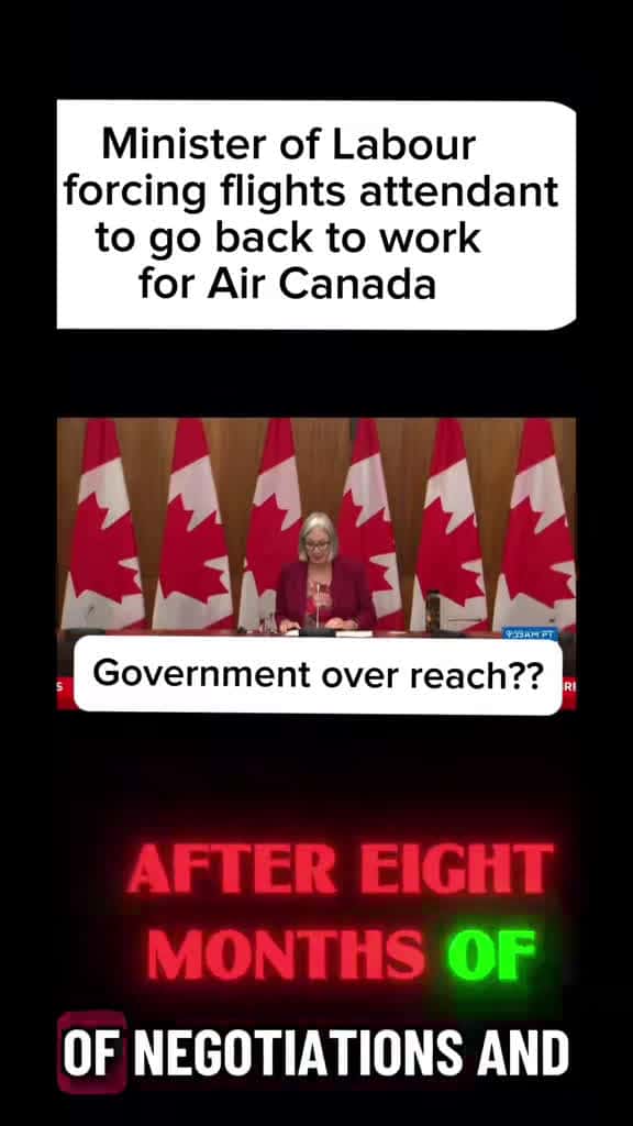 Cover for Flight attendants forced back to work as Air Canada strike heats up! 🚨 #AirCanadaStrike #LabourDispute #Toronto #Ottawa
