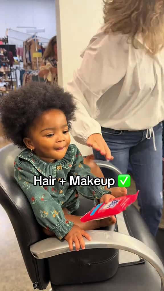 Cover for ON SET #16monthsold #toddlersoftiktok #aminagray #afro #toddlermodel