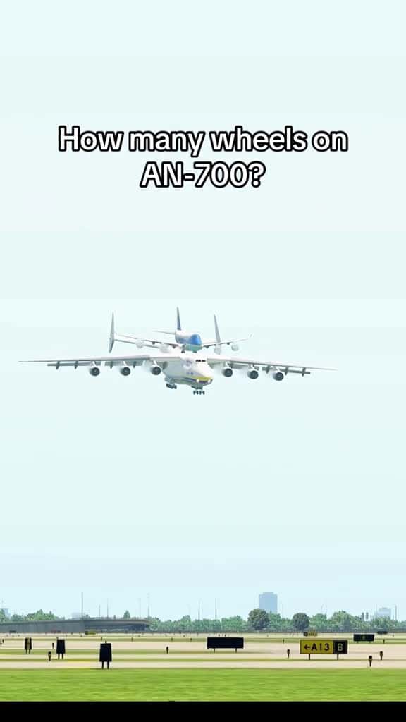 Cover for How many wheels on AN-700 xplane11 xplane12 msfs2020 aviation 88078 #shortvideos