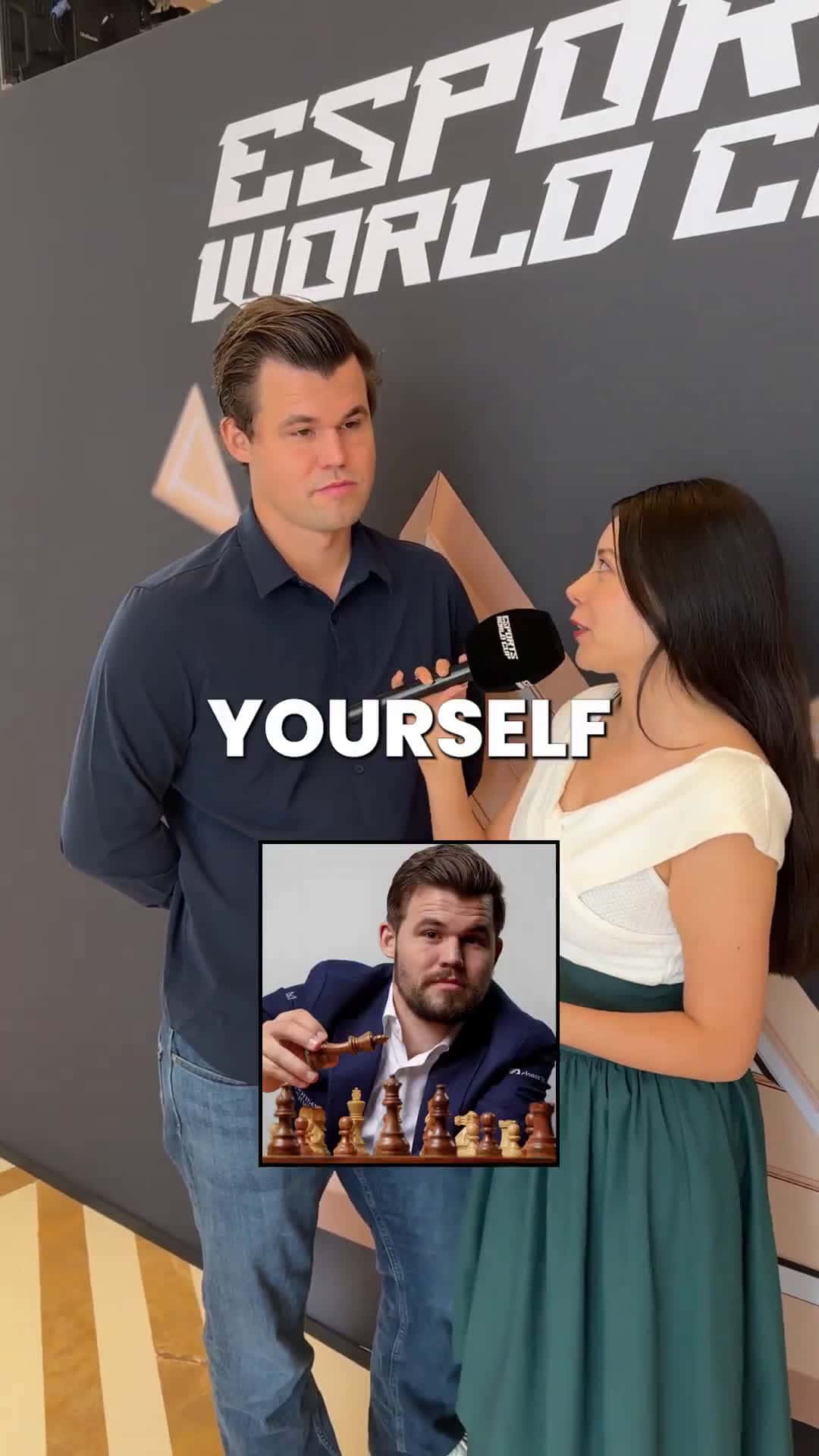 Cover for Magnus Carlsen reveals who's REALLY better at chess than him 🧐 #chess #MagnusCarlsen #mindgames