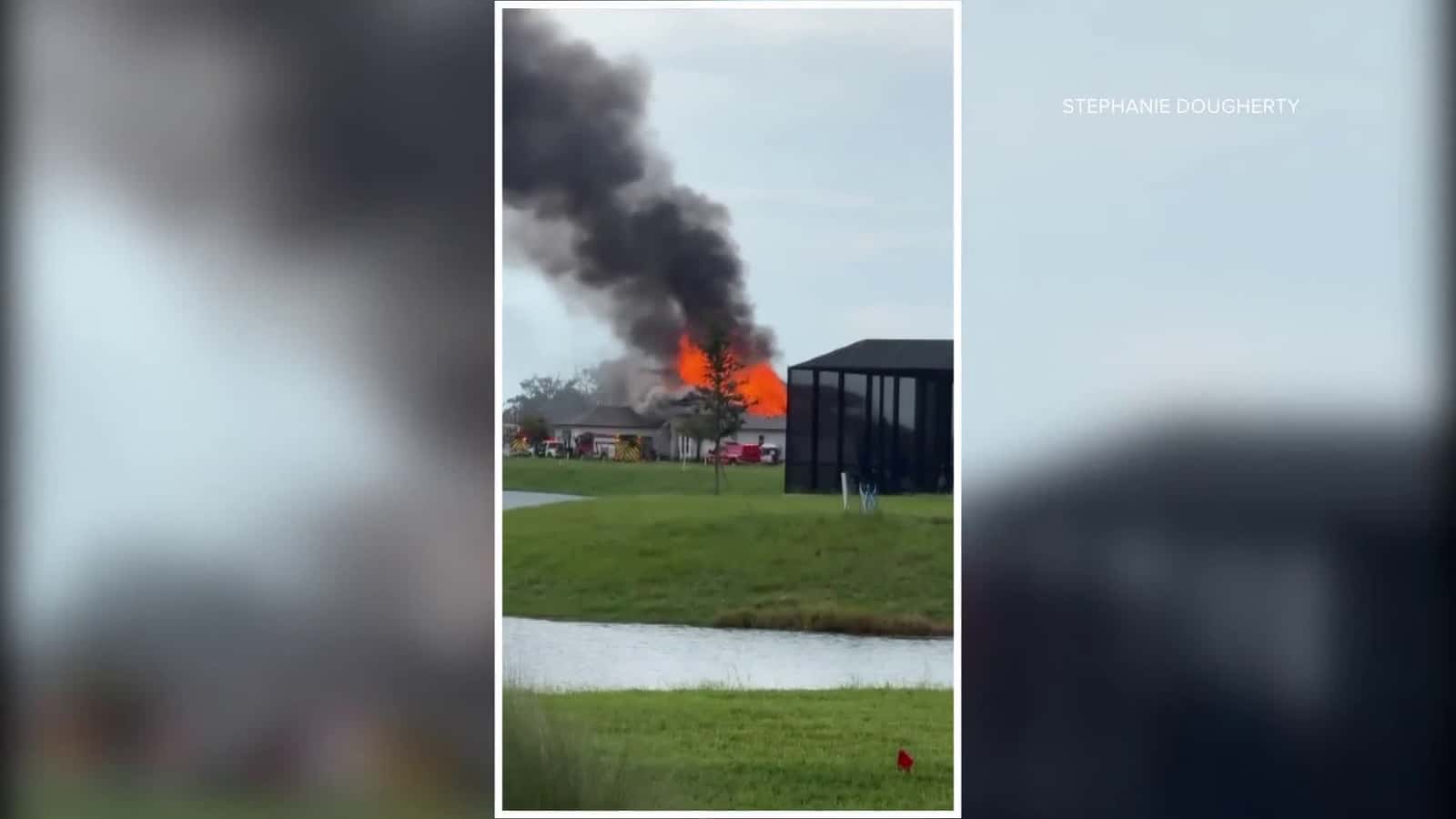 Cover for Massive flames seen from St. Augustine house fire Monday afternoon