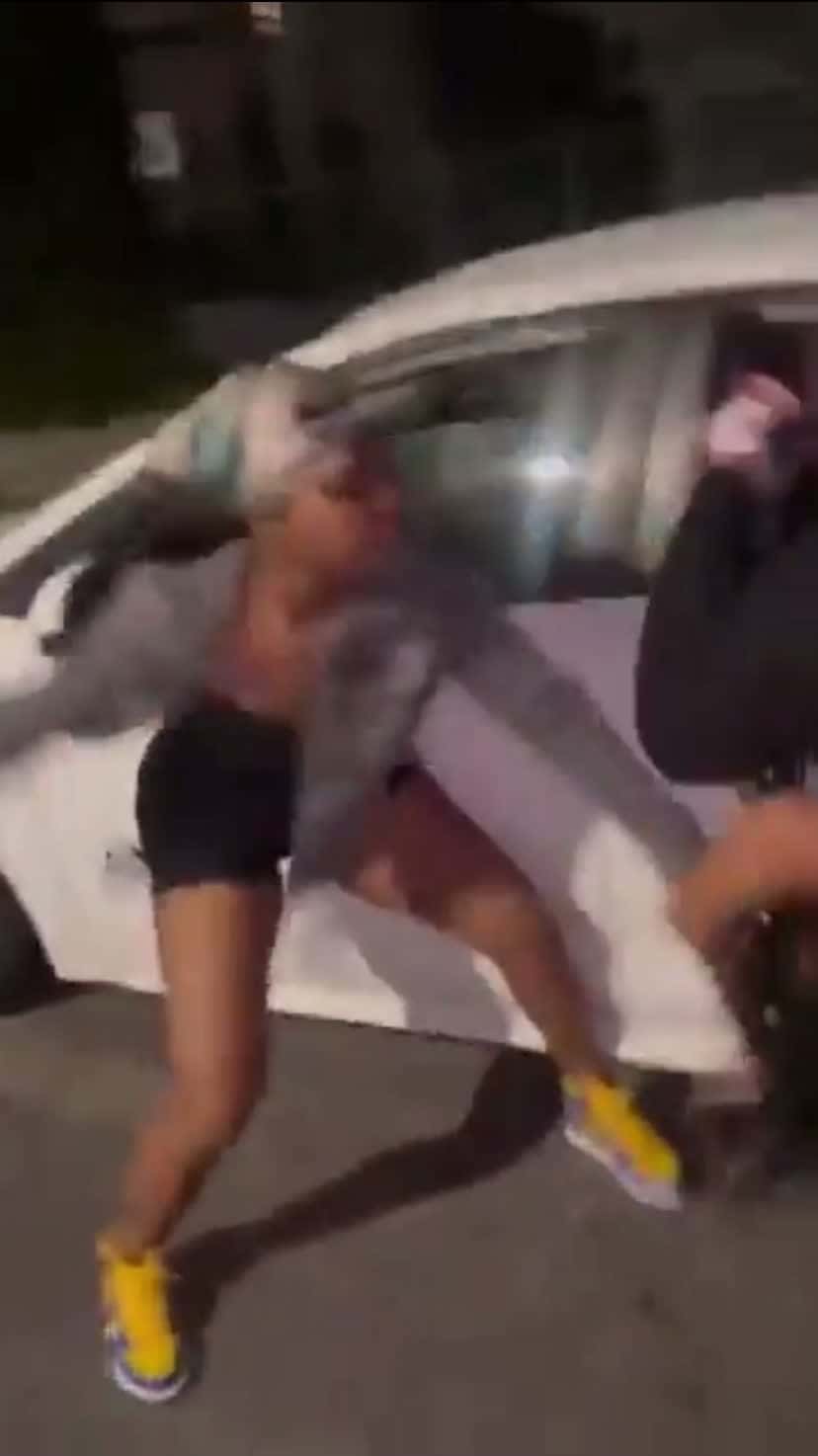 Cover for Girl gets dragged from the car #fight  #knockout 18+