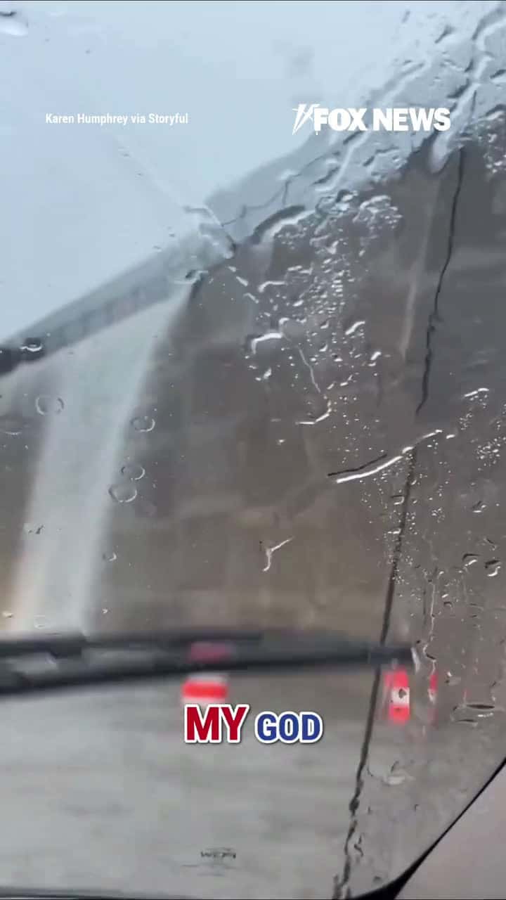 Cover for 'OH MY GOD': Woman prays to "make it through" after being forced to drive through high water in a tunnel after severe thunderstorms triggered major flash flooding.#UnpopularOpinion #CaughtOnCamera