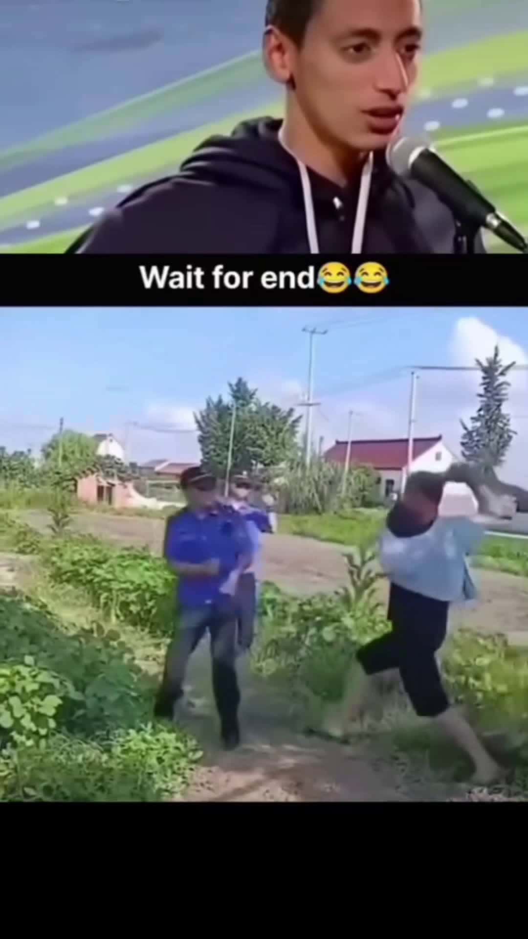 Cover for wait for the end 🤣#caughtoncamera  #funny #laugh #trending #viral 