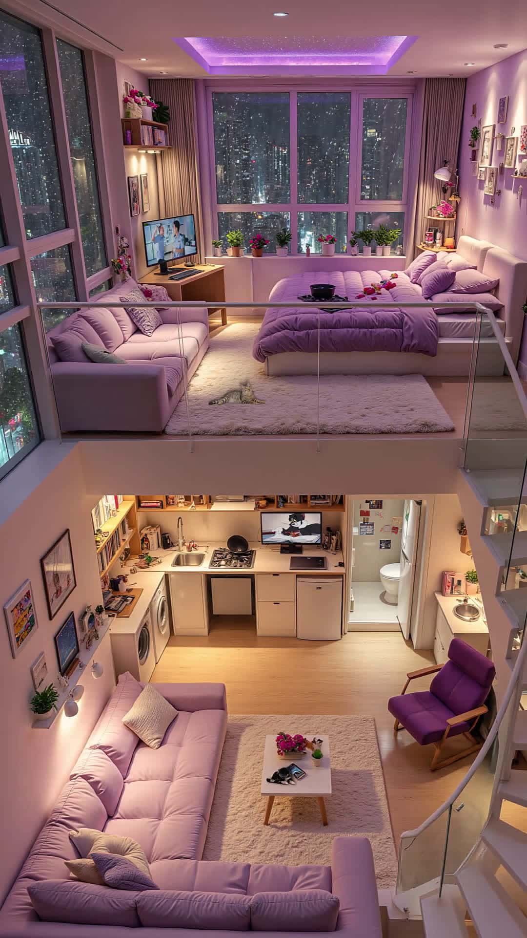 Cover for AI cozyapartment. Find a quiet studio, enjoy alone time. #CozyNook#LoftLiving#DreamHome#MeTime#AIgenerated