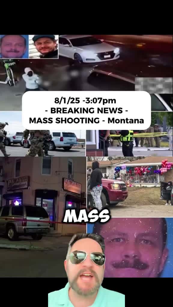 Cover for BREAKING: Manhunt underway after tragic mass shooting in Anaconda, Montana. Suspect at large, public urged to stay away. #Montana #BreakingNews #Manhunt 🚨