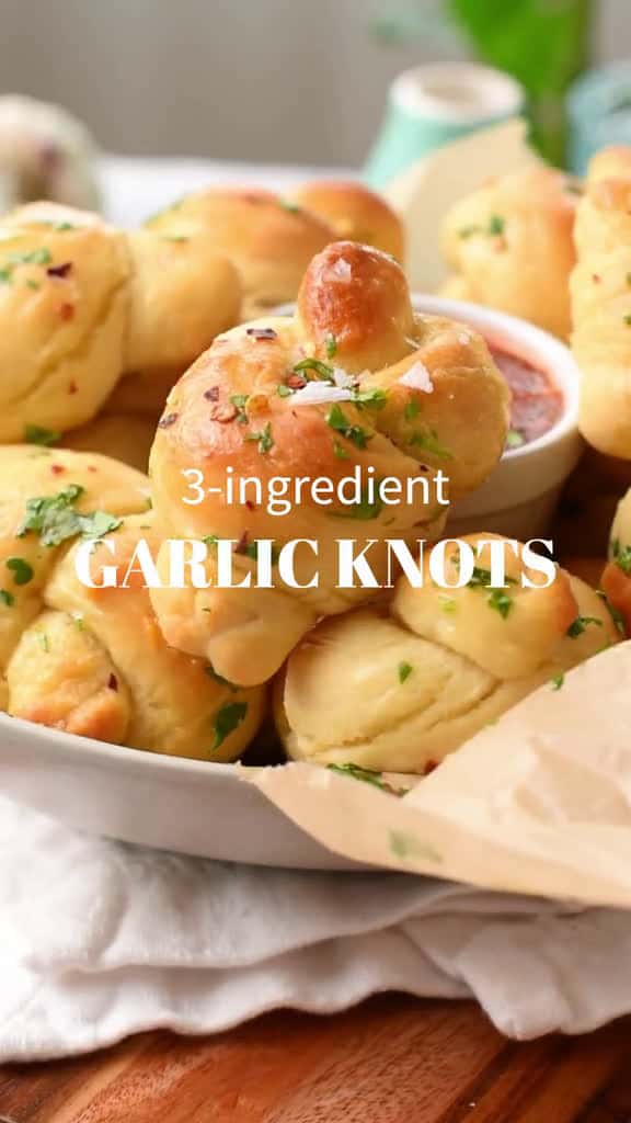 Cover for Google The  Conscious Plant Kitchen  Easy Garlic Knots to find my recipes Follow  46983 #american