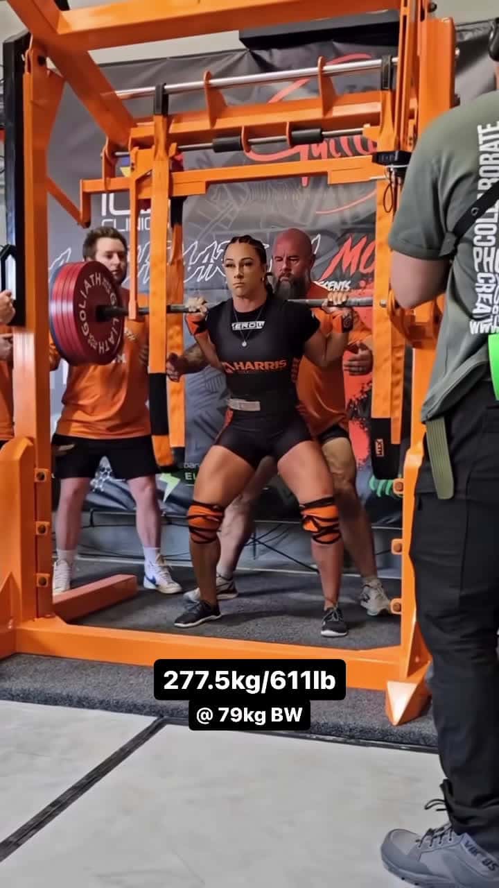 Cover for 🎥: @Lily Riley #girlswholift #powerlifting #powerliftingwomen #motivation #squats