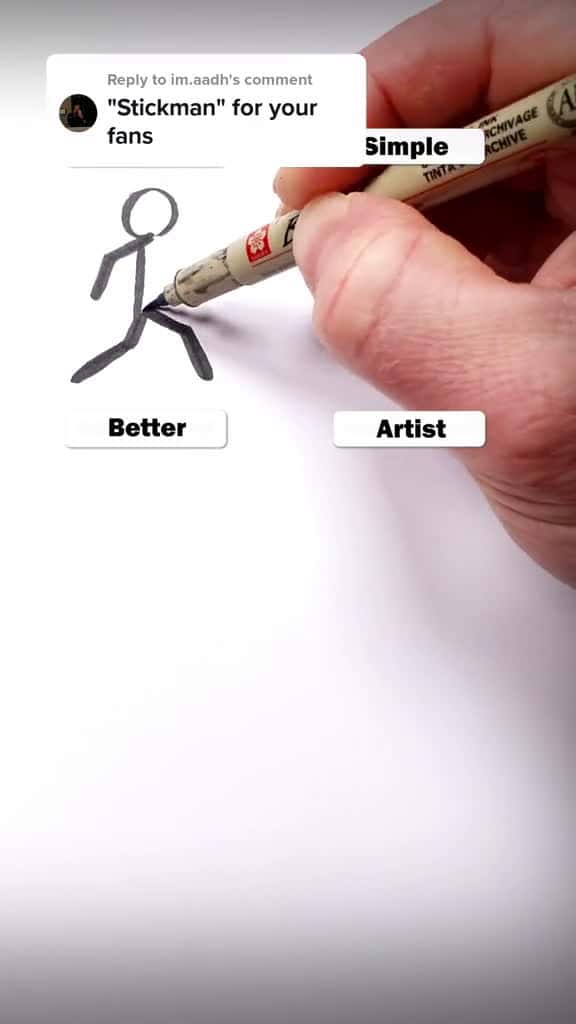 Cover for Replying to im.aadh Draw Stick Men easy drawing art tutorial howtodraw stickman groot guar 93153 #followMe