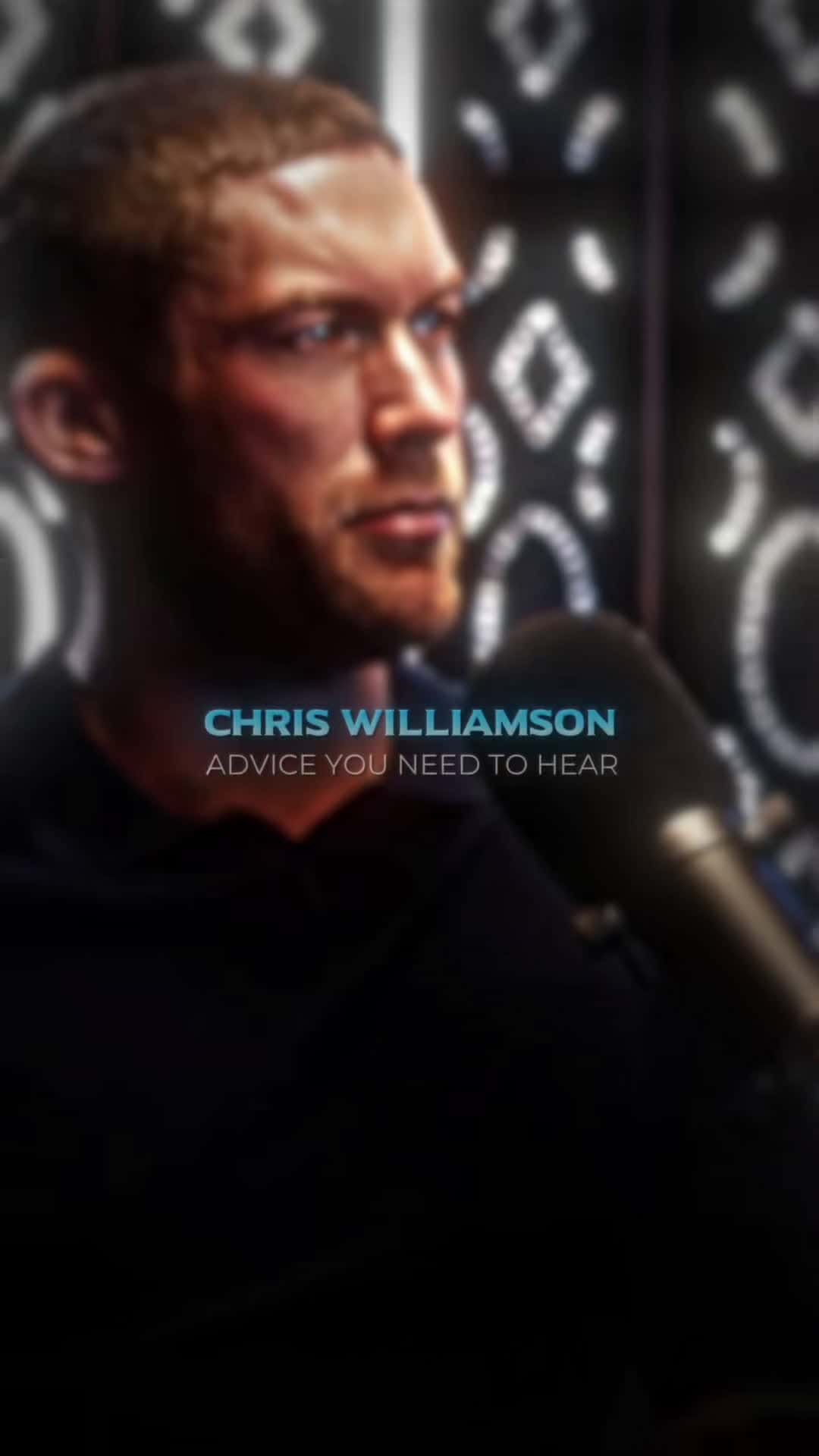 Cover for #FirstVideoChallenge Chris Williamson's best advice.