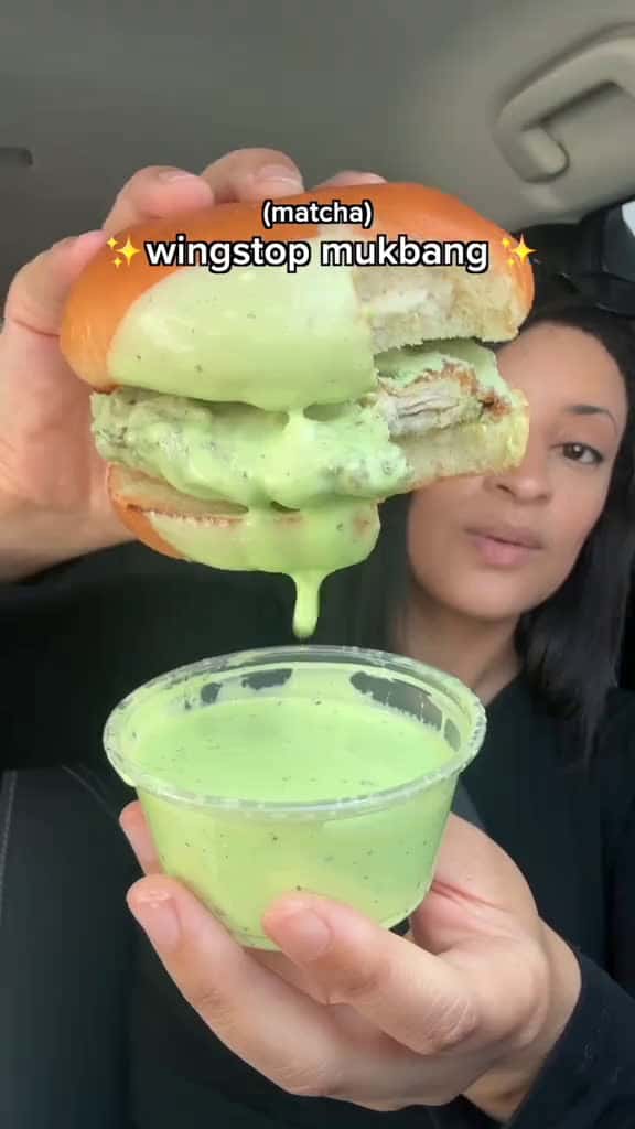 Cover for Wingstop matcha chicken wings mukbang w/ @Bloom Nutrition #bloompartner #wingstop #matcha #chicken #chickenwings  created by Sophie Saldana with Sophie Saldana’s original sound