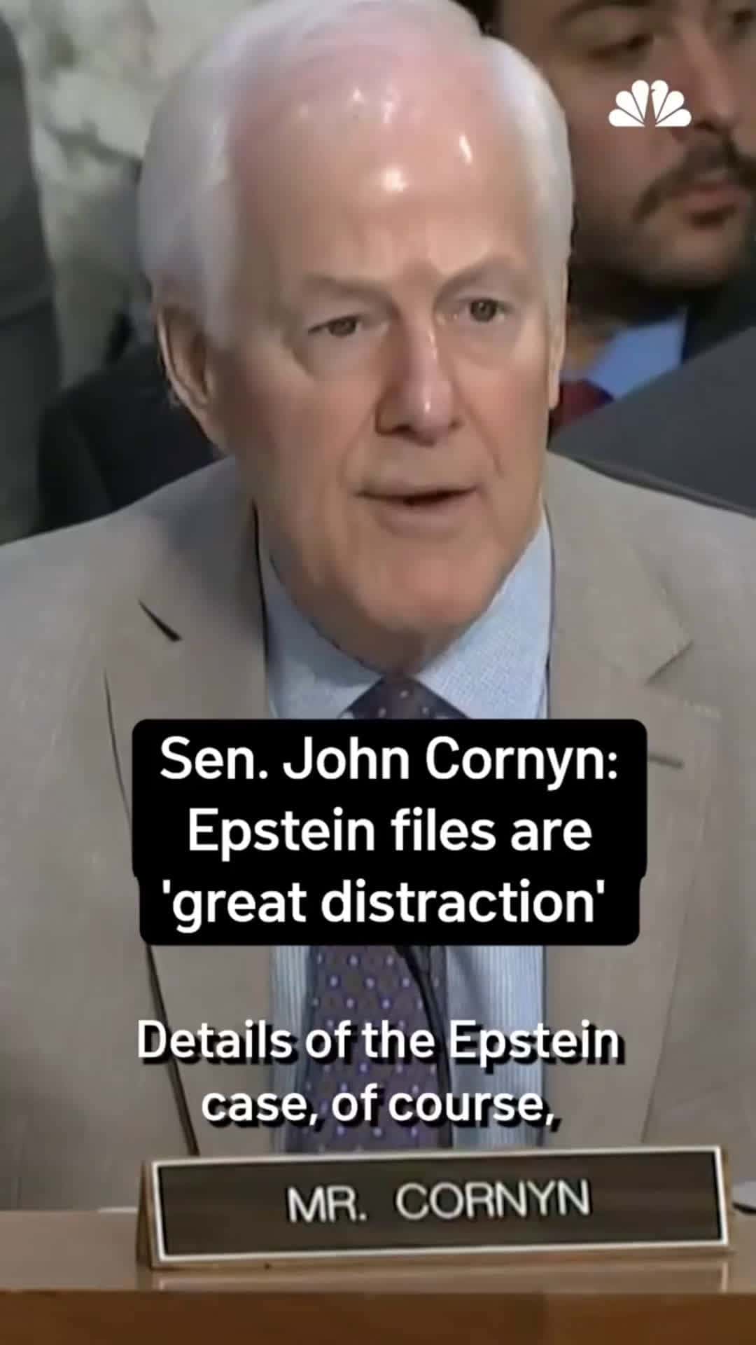 Cover for 📁‼️ EPSTEIN FILES: Texas Senator John Cornyn Calls Case a ‘Great Distraction’ Amid Heated Senate ClashRepublican Texas Senator John Cornyn dismissed the Epstein case as a “great distraction,” just as tensions boiled over in Was