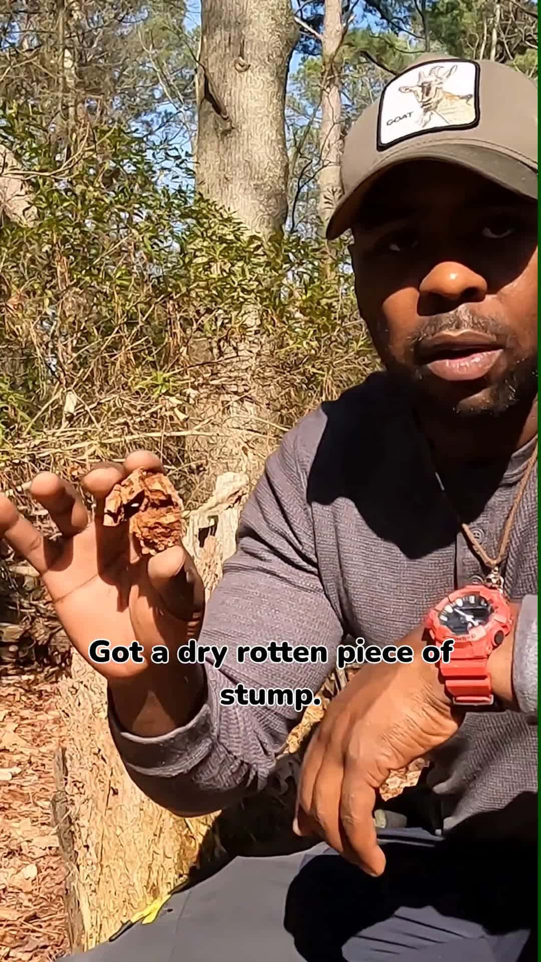 Cover for Starting a fire with water😳 #outdoors #camping #survival #survivaltips #bushcraft #wilderness