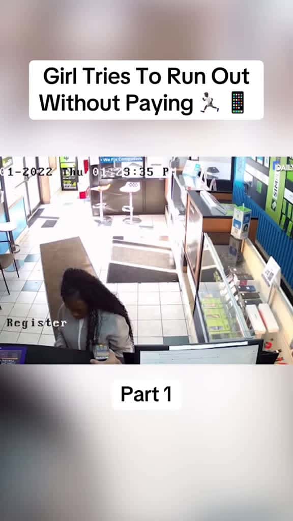 Cover for Girl Tries To Run Out Without Paying 😮‍�phonetheft running un