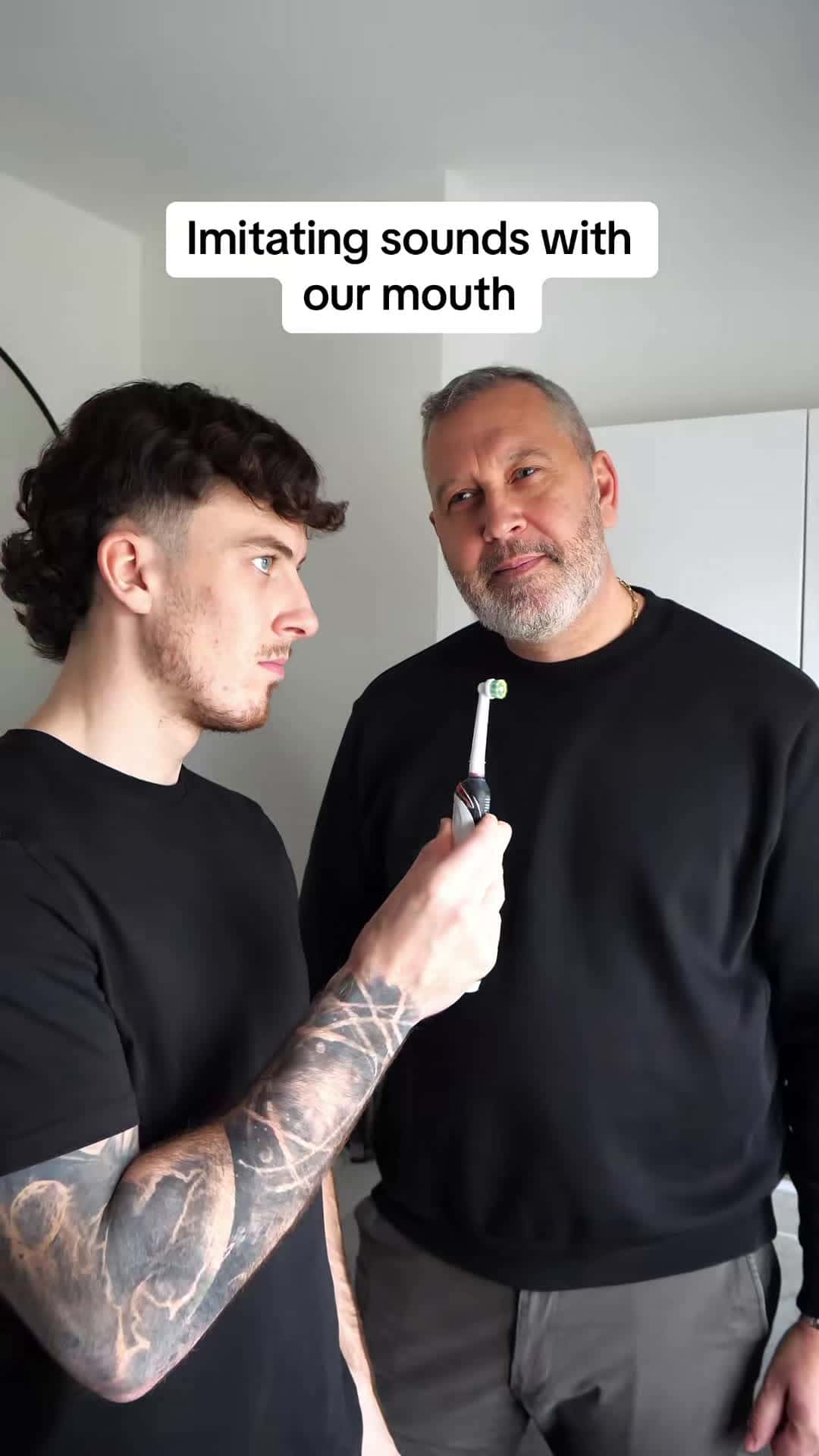 Cover for Who was better? Dad or Travis?😂 #thefamileigh #dad #challenge Imitating sounds with our mouth