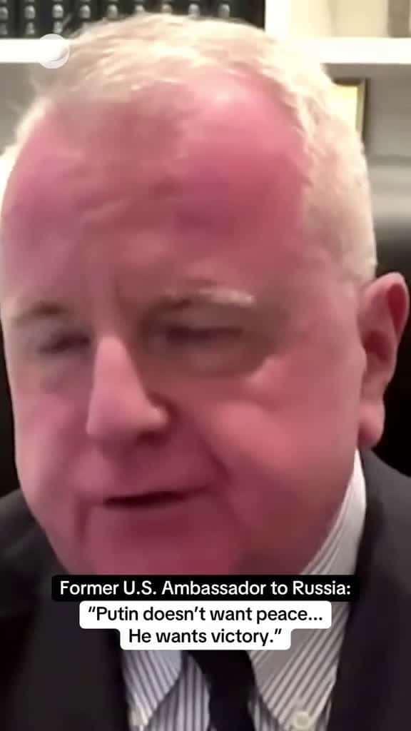 Cover for "Everybody with a heart wants a ceasefire… But the problem is that Putin, he doesn’t want a ceasefire. He wants victory." Former U.S. Ambassador to Russia John Sullivan tells Major Garrett that Ukraine’s morale is “really start...