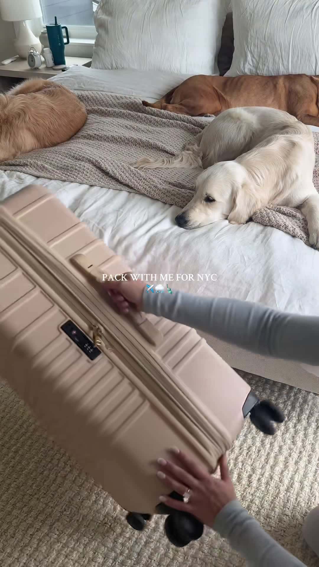 Cover for see u soon NY ✈️🌧️🗽 #packing #packwithme #nyc #newyork #newyorkcity #travel #asmr #aesthetic #viral #fyp