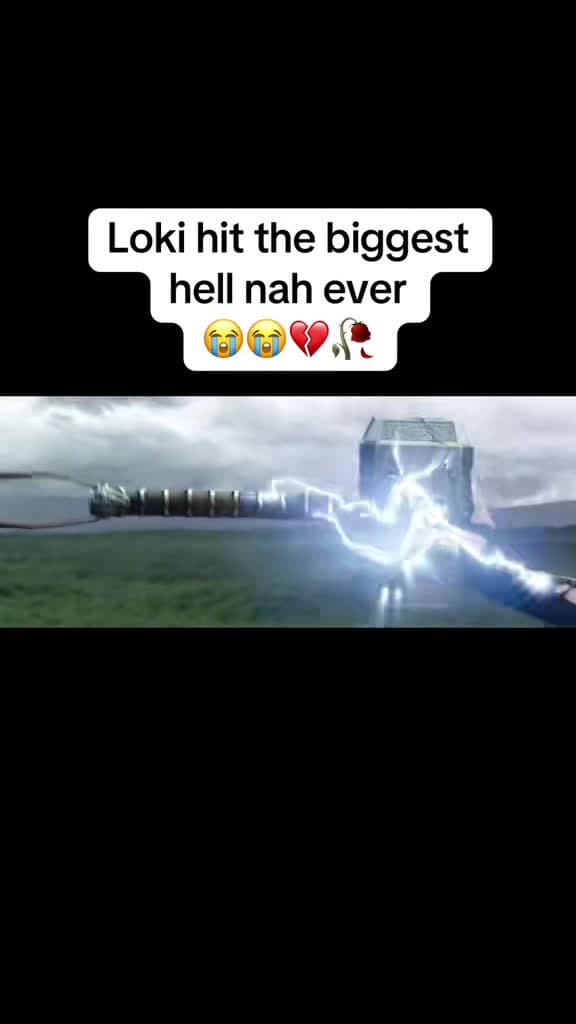cover for When he said he ain't ready for the thunderstorm 😂⚡️ #Marvel #Loki #Thor #FunnyMoments