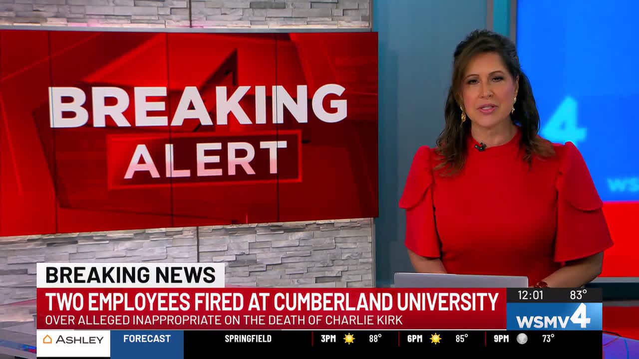 cover for Two fired from Cumberland University over ‘inappropriate’ comments about Charlie Kirk assassination