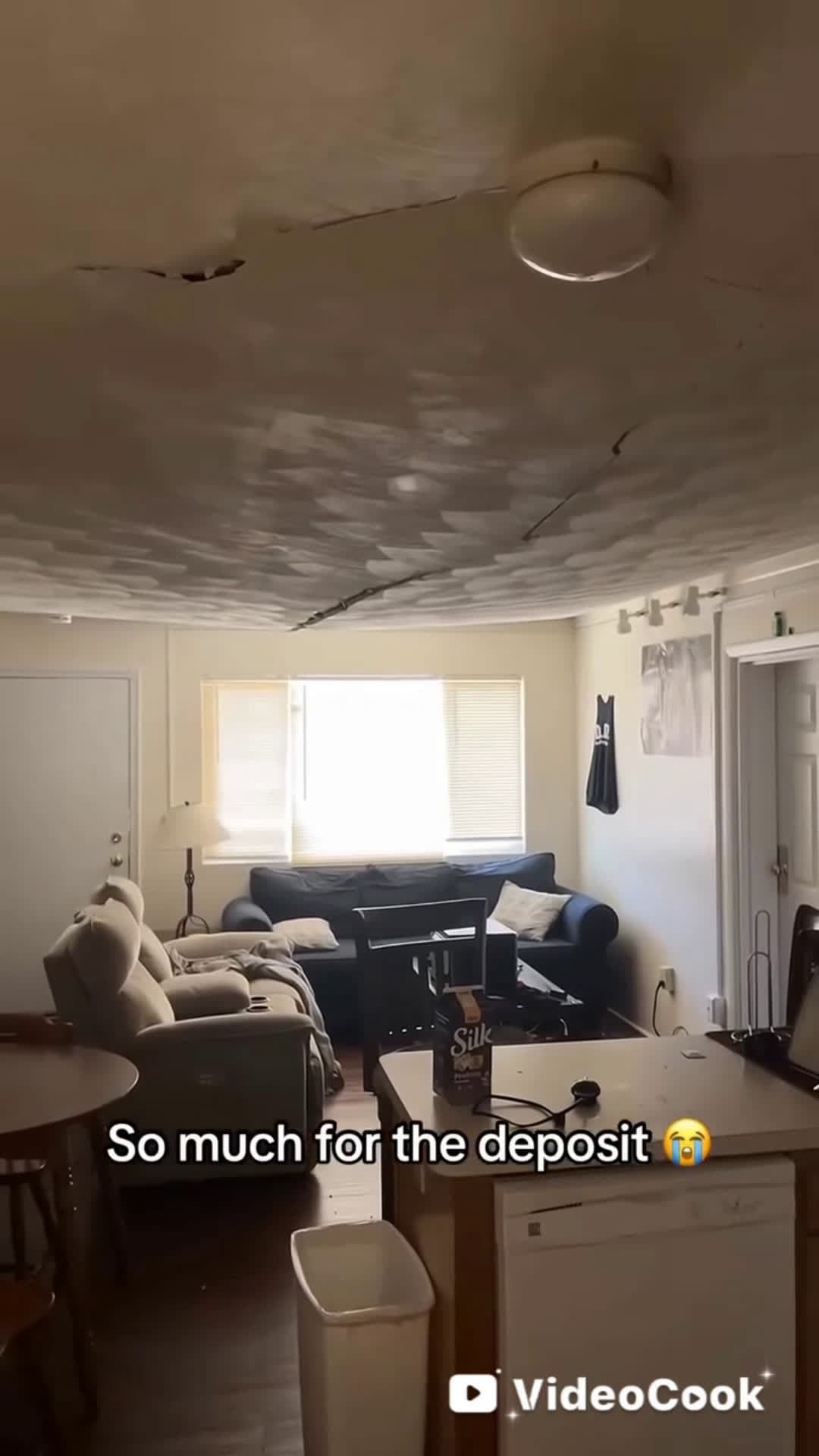 cover for #CaughtOnCamera the entire ceiling fell in 🤦🏿🤬