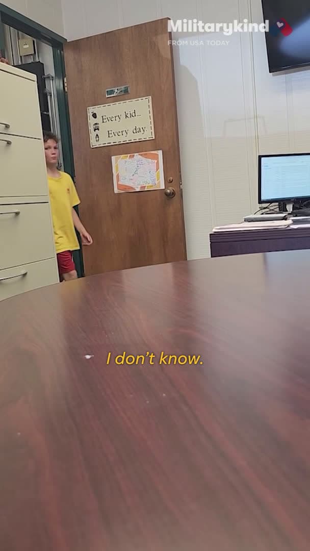 cover for Boy called to principal's office for a surprise reunion with Marine brother