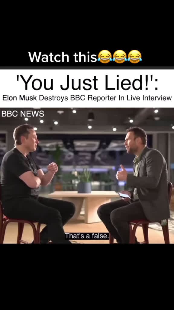 cover for Elon Musk shuts down interviewer! 😂 #Viral #BBCNews #Destroyed #Misinformation