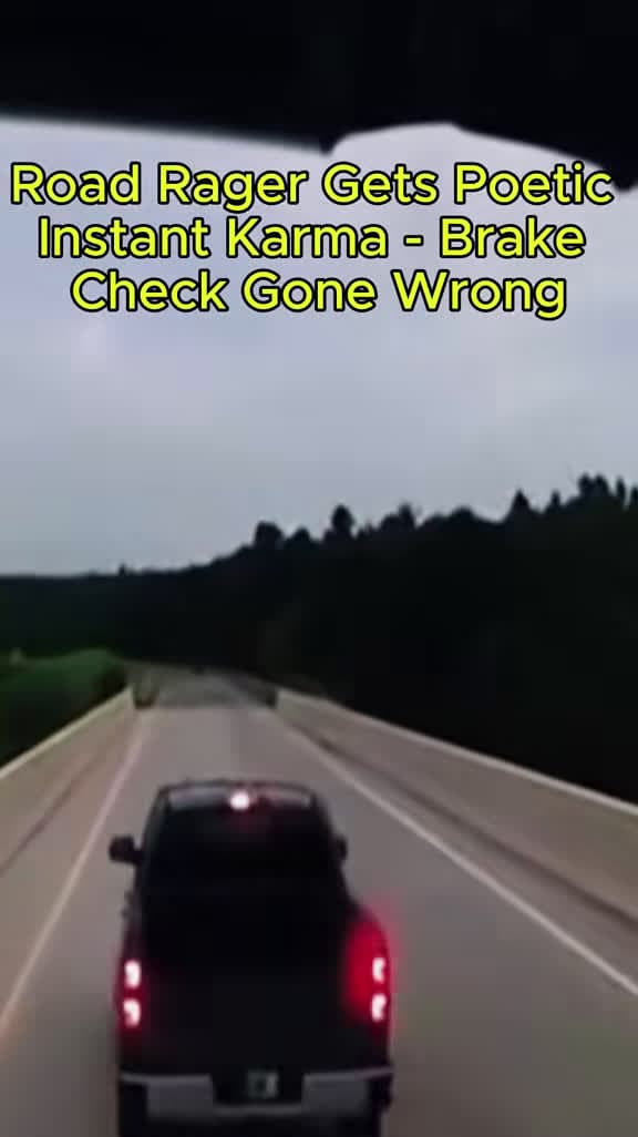cover for Watch a road rager get poetic instant karma after a brake check! 🛑🔥 #RoadRage #InstantKarma #BrakeCheck