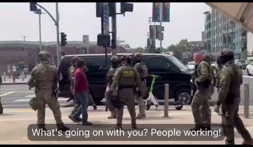 cover for This is so great. ICE is arresting illegals outside venue where Gavin Newsom is currently speaking.  😂🤣