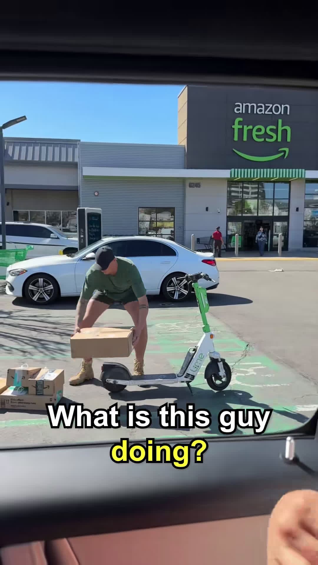 cover for Man delivers packages on a scooter family viralvideo blessings genius dad diy
