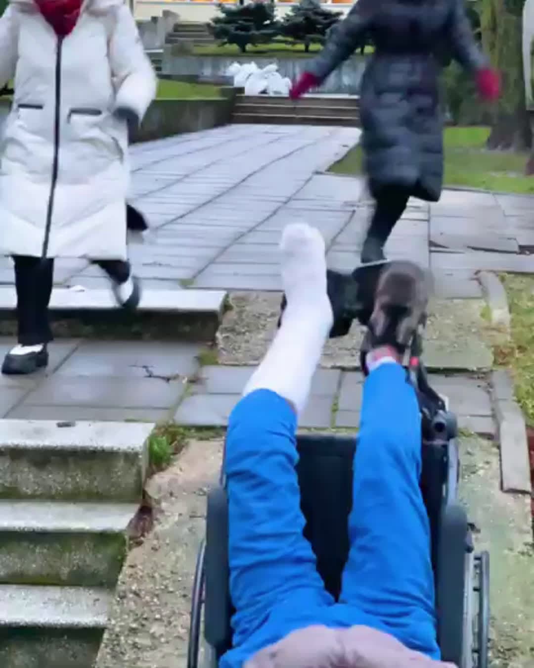 cover for People rushed to help when he flipped in the wheelchair #wholesome #status