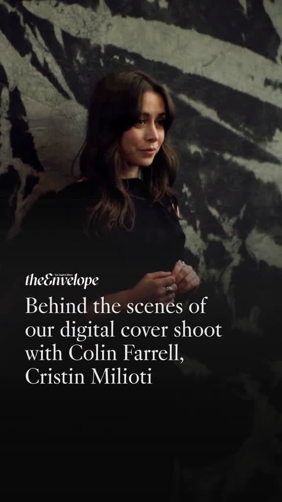 cover for Behind the scenes of our digital cover shoot with Colin Farrell, Cristin Milioti  Colin Farrell and Cristin Milioti, starts of HBO's "The Penguin" are photographed for our newest cover of THE ENVELOPE. created by The Los Angele...