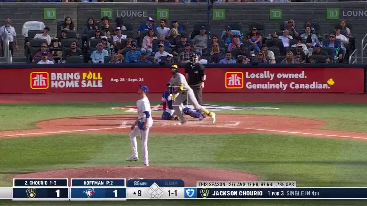 cover for Chourio & Yelich crush back-to-back homers, Brewers take a 3-1 lead! Hoffman’s struggled with 4 HRs in his last 3 games ⚾🔥 #MLB #Brewers #HomeRun #BaseballHighlights