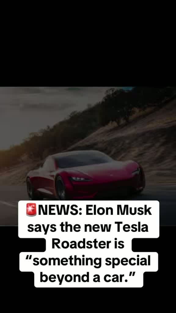 cover for Elon Musk reveals the new Tesla Roadster is more than just a car! 🚗✨ #Tesla #ElonMusk #Roadster